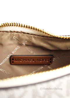 Michael Kors Wilma Small Vanilla PVC Chain Crossbody Bag